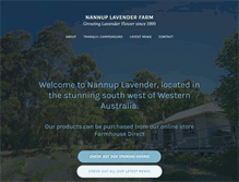 Tablet Screenshot of nannuplavenderfarm.com